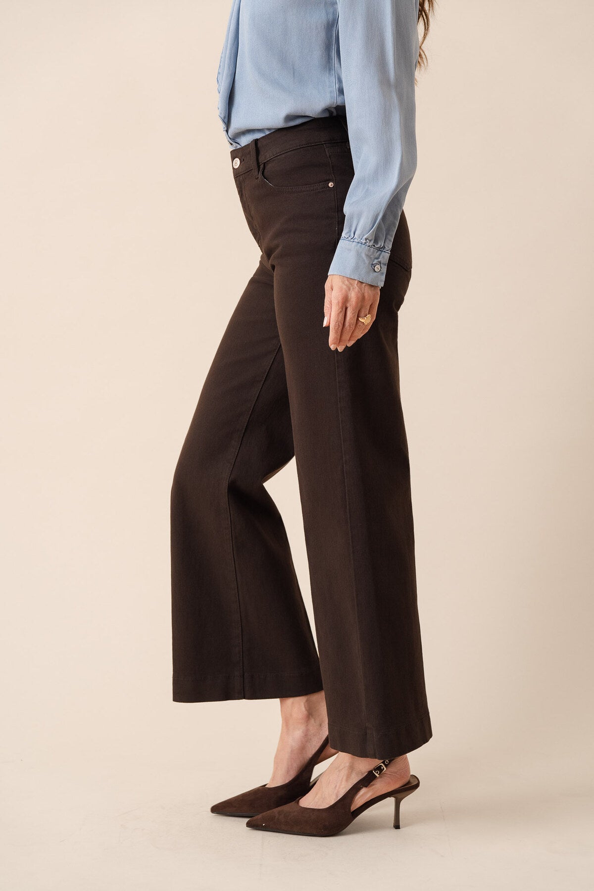 Brown Vienna wide jeans