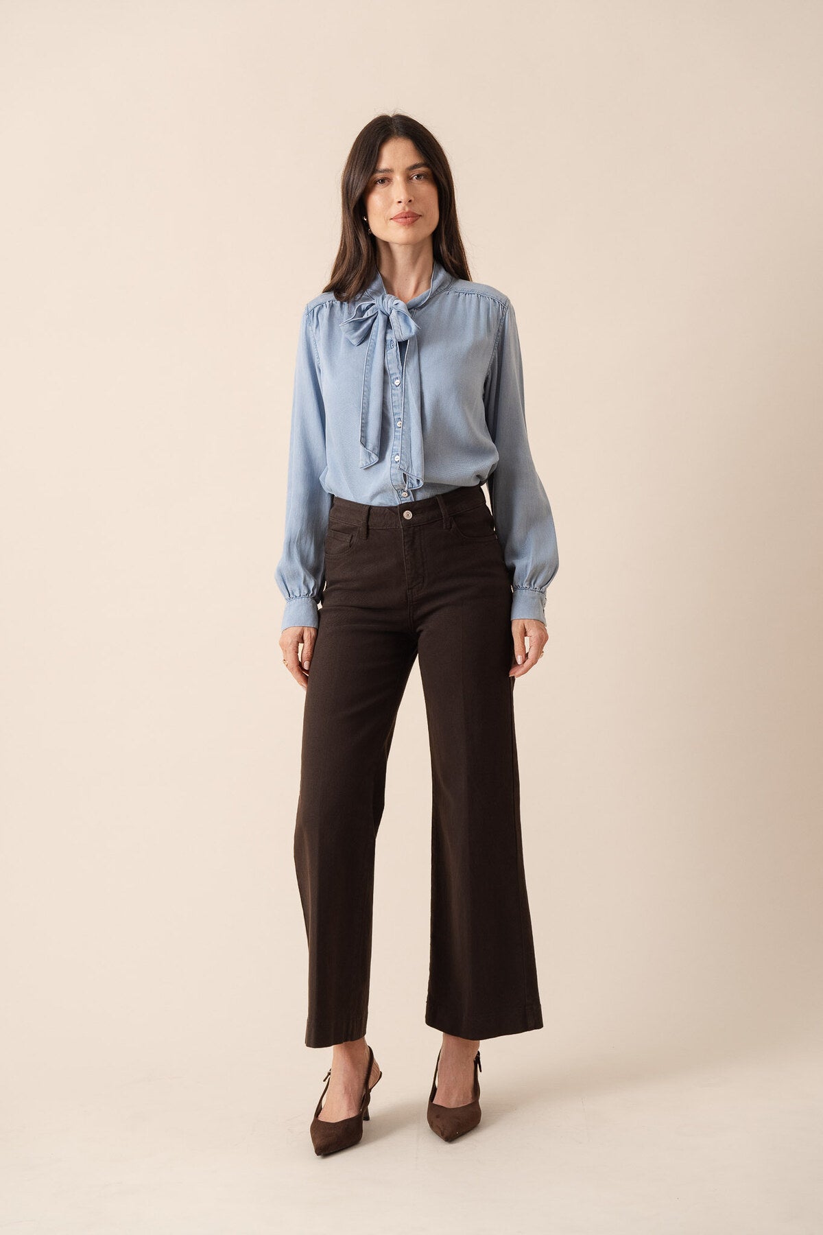 Brown Vienna wide jeans