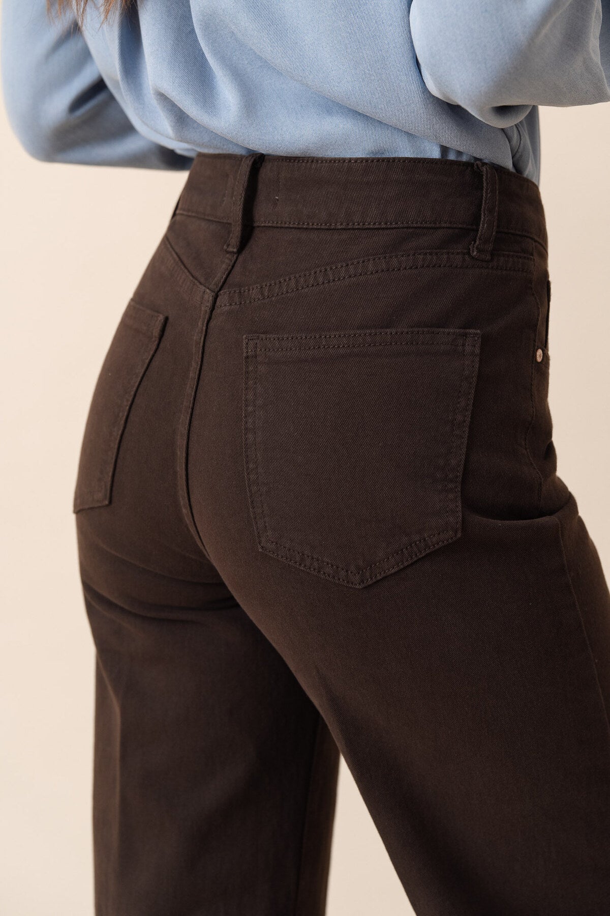 Brown Vienna wide jeans