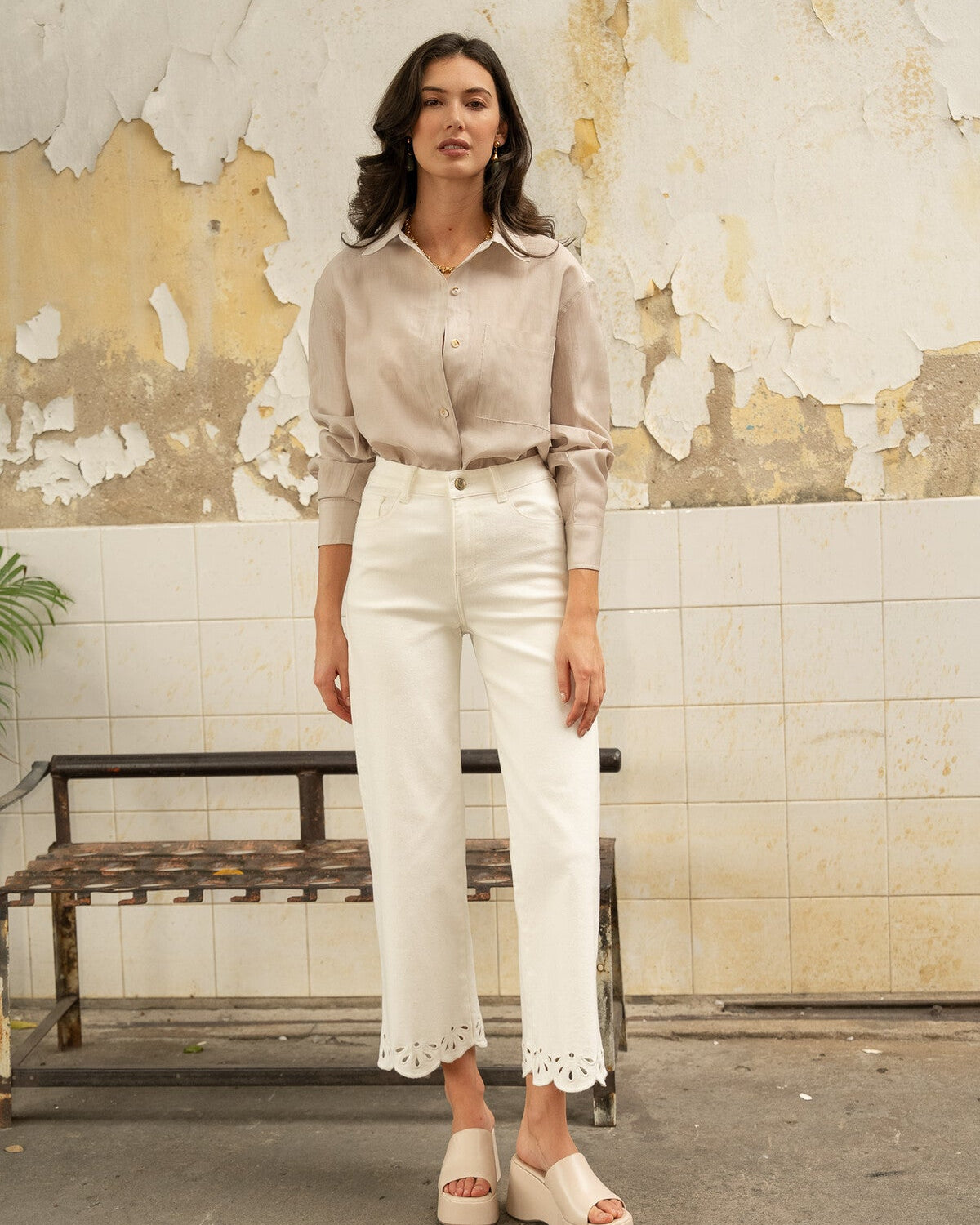 Lola White Jeans