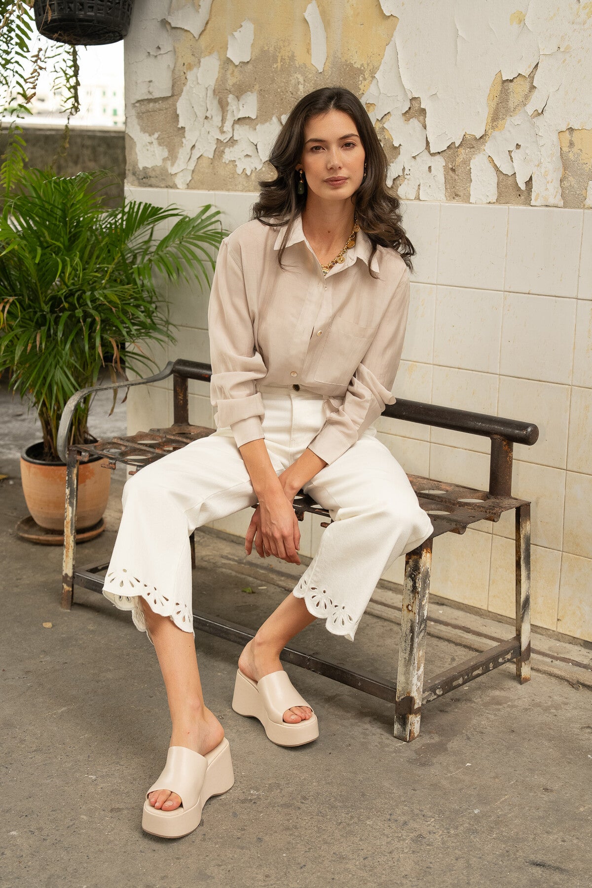 Lola White Jeans