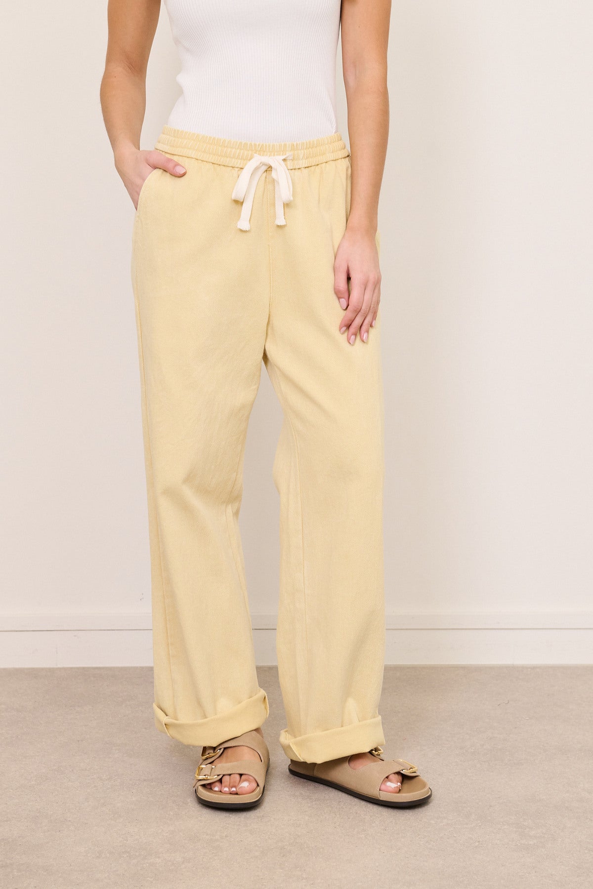 Lemon Relaxed Denim Trousers