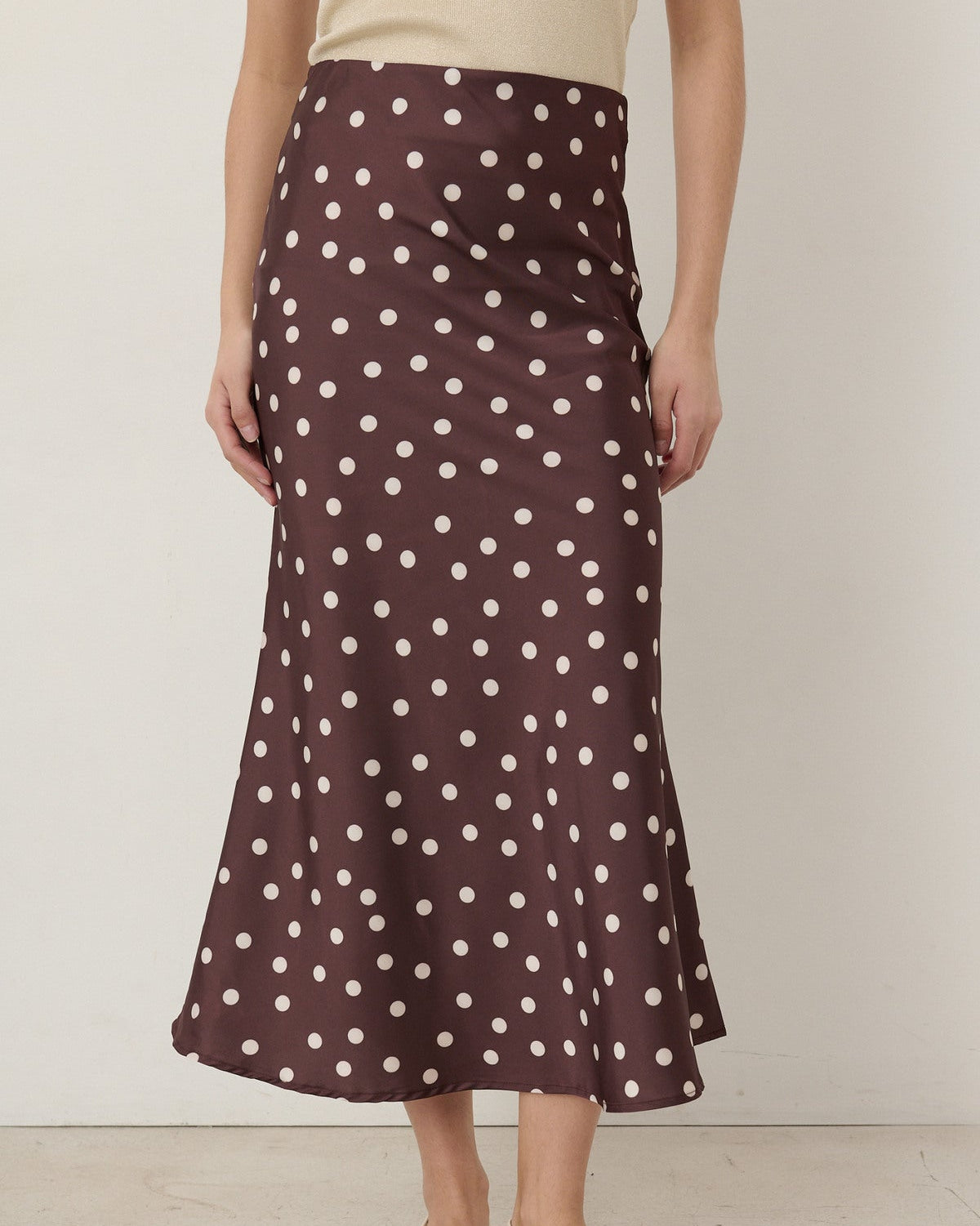 Brown Polka Dot Skirt