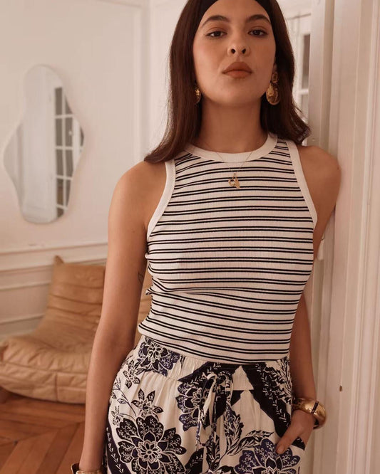 Striped Sleeveless Tank Top