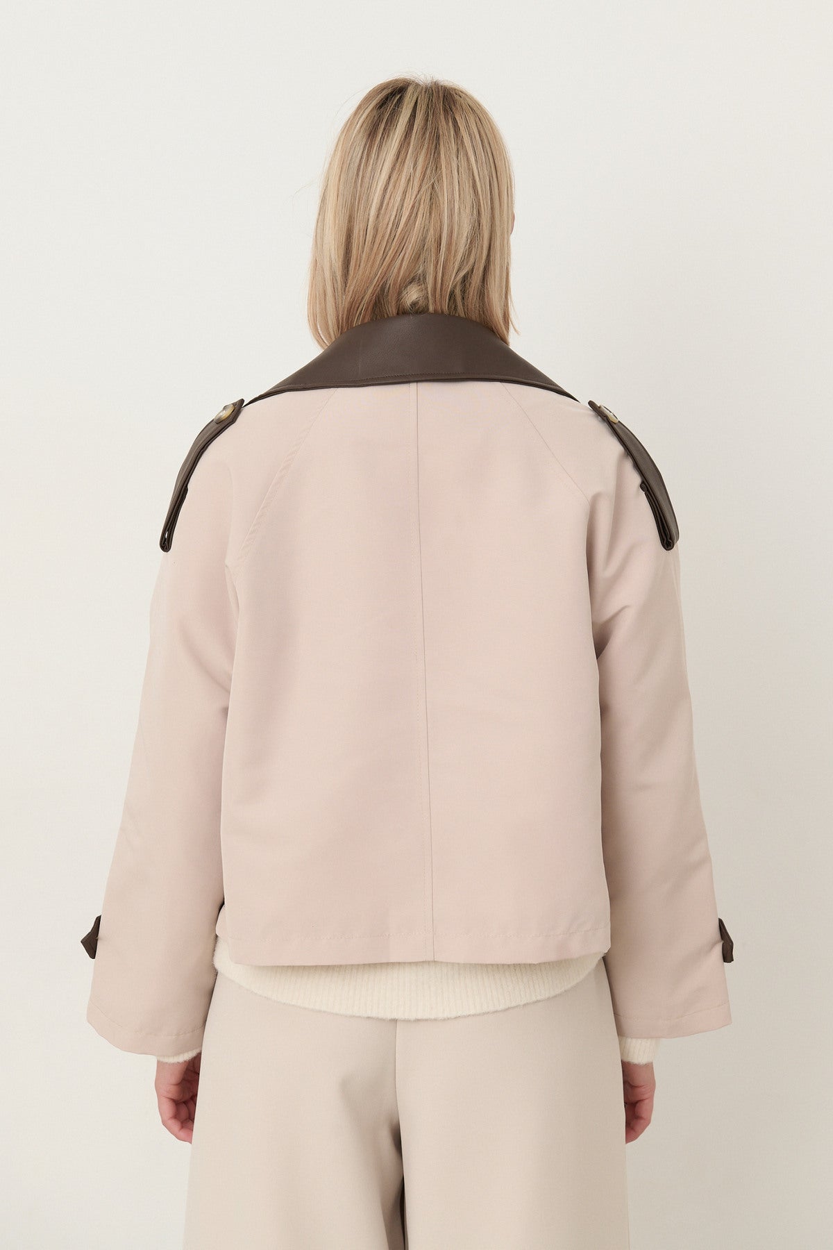 Two Tone Trench Coat