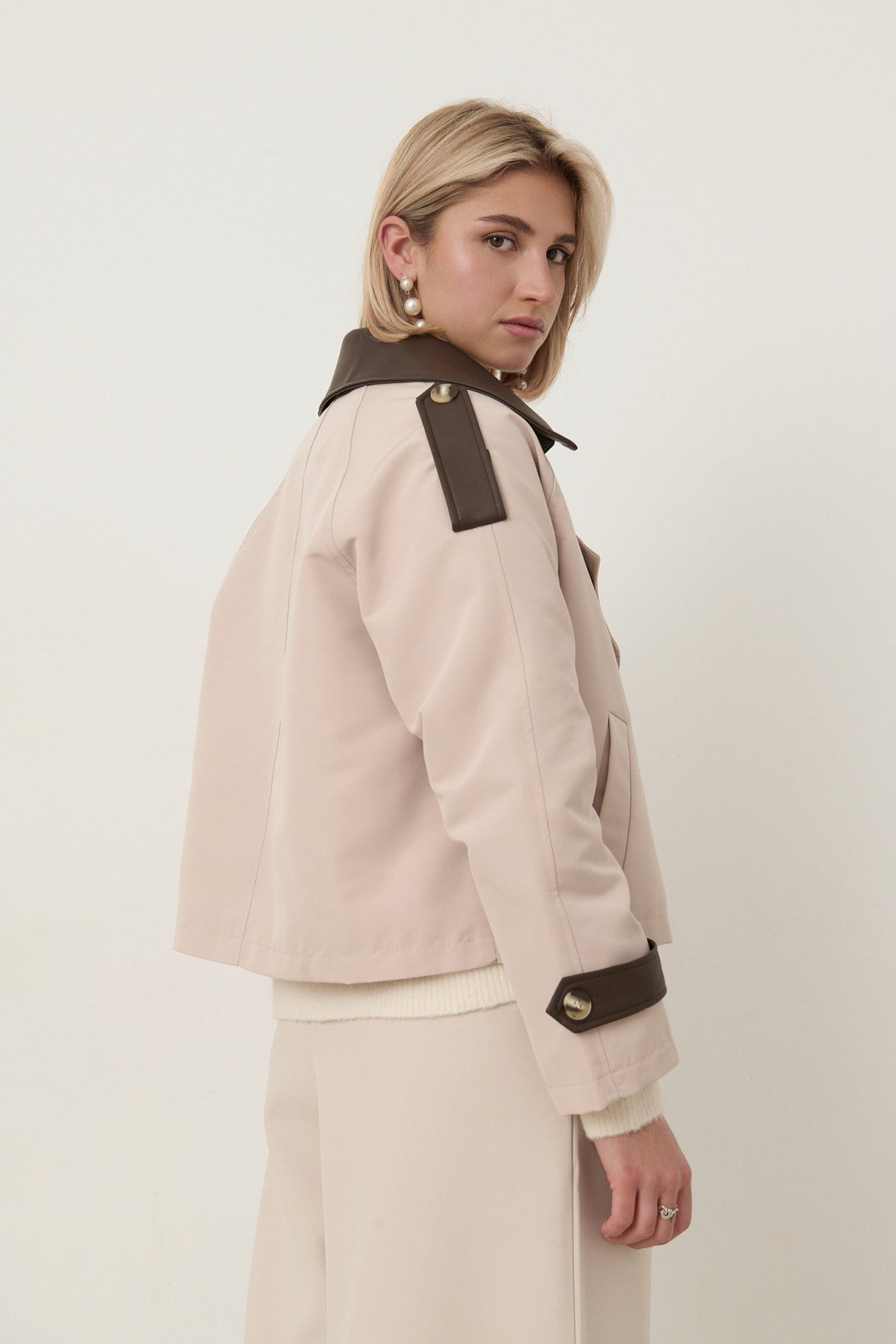 Two Tone Trench Coat