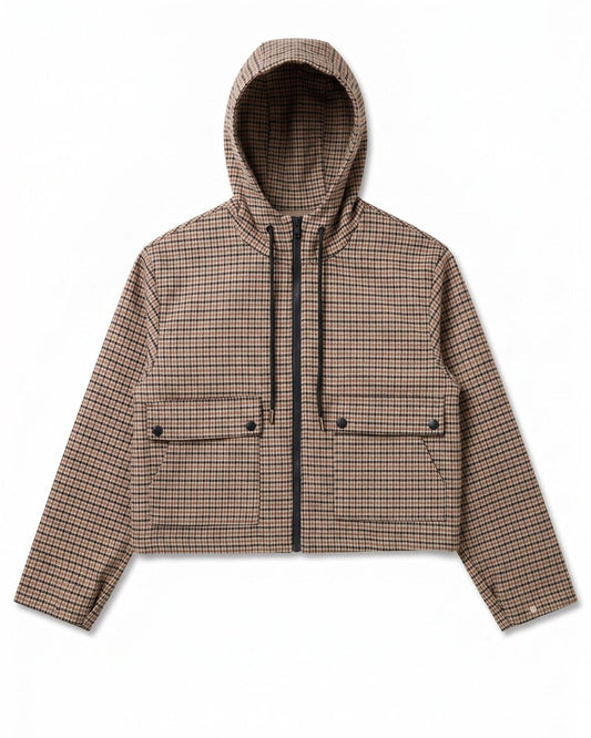 Beige check jacket