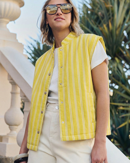 Lemon Stripe Gilet